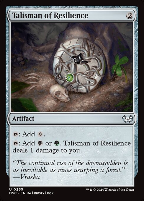 Talisman of Resilience (255) - Duskmourn: House of Horror Commander - Game On