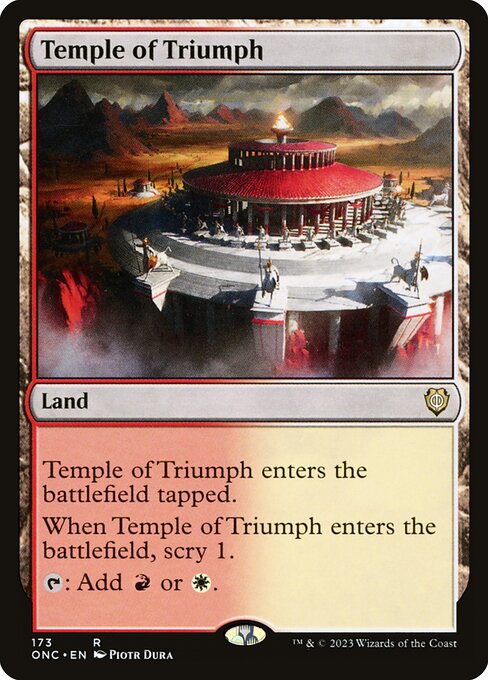 Temple of Triumph (173) - Phyrexia: All Will Be One Commander - Game On