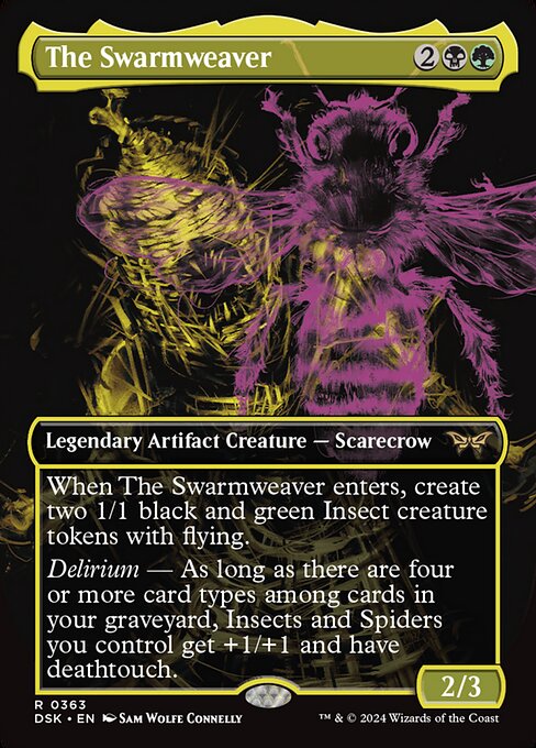 The Swarmweaver (363) - BORDERLESS - FULL ART - Duskmourn: House of Horror - Game On