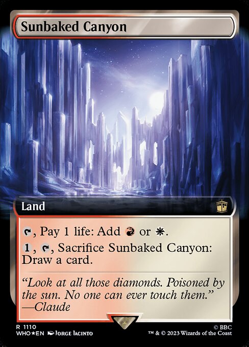 Sunbaked Canyon (1110) - EXTENDED ART (Foil) - Doctor Who - Game On