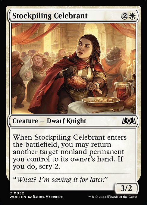 Stockpiling Celebrant (32) (Foil) - Wilds of Eldraine - Game On