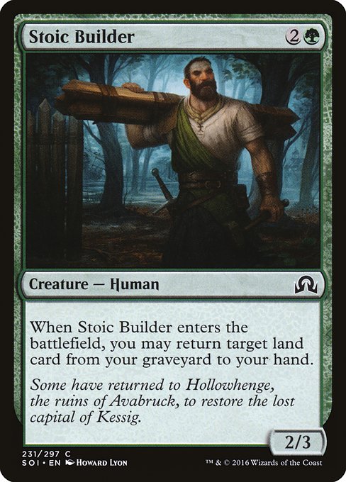 Stoic Builder (231) (Foil) - Shadows over Innistrad - Game On