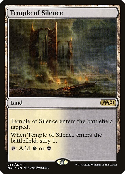 Temple of Silence (255) (Foil) - Core Set 2021 - Game On