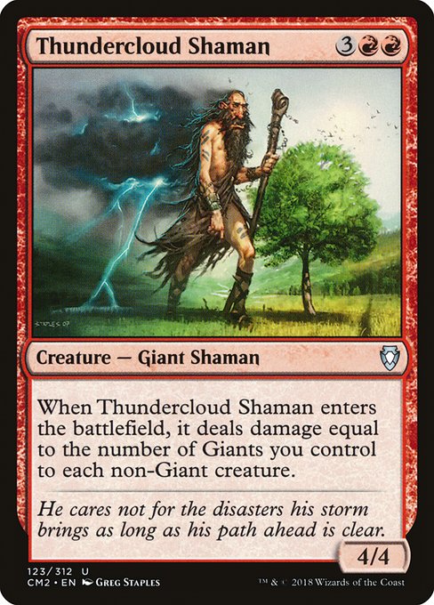 Thundercloud Shaman (123) - Commander Anthology Volume II - Game On