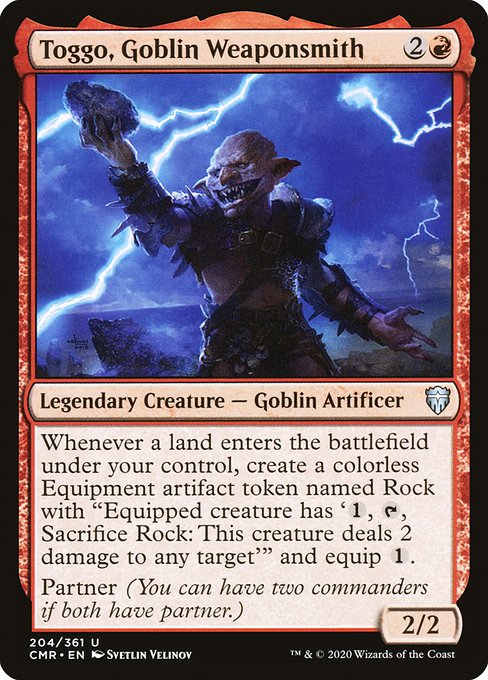 Toggo, Goblin Weaponsmith (204) (Foil) - Commander Legends - Game On