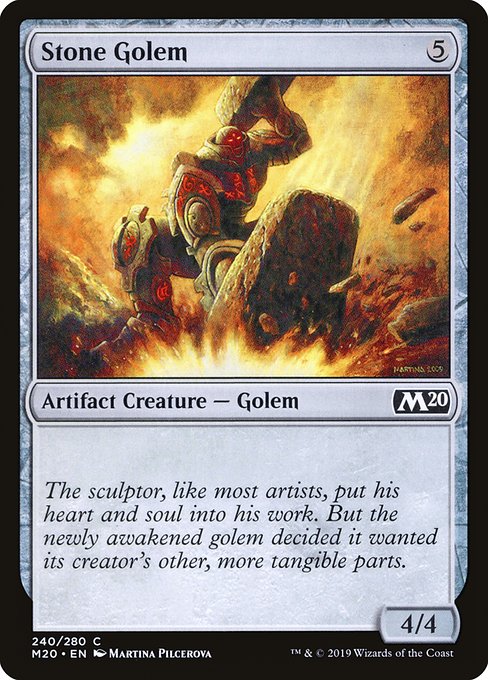 Stone Golem (240) (Foil) - Core Set 2020 - Game On