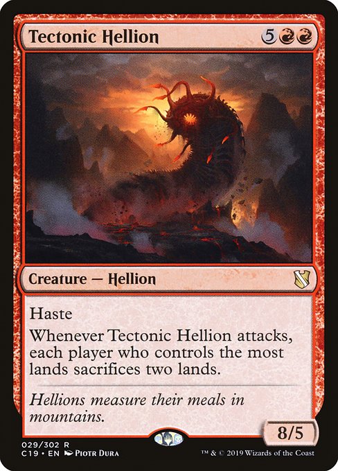 Tectonic Hellion (29) - Commander 2019 - Game On