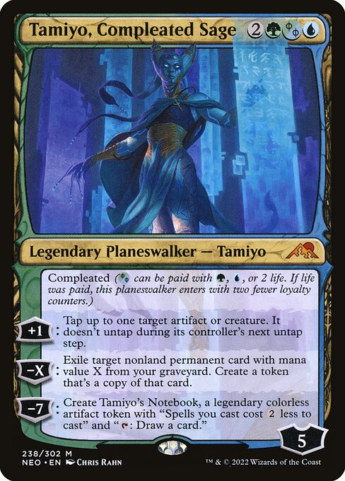 Tamiyo, Compleated Sage (238) (Foil) - Kamigawa: Neon Dynasty - Game On