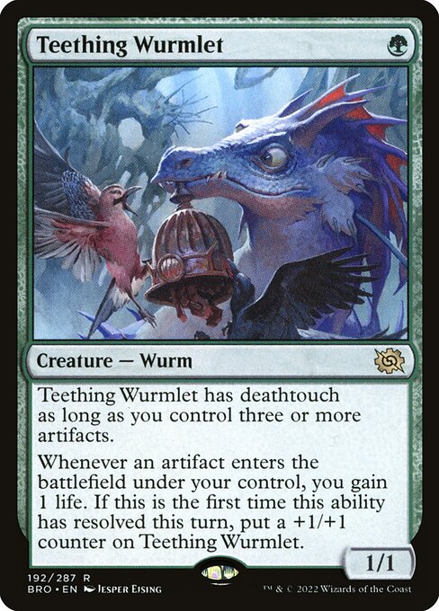 Teething Wurmlet (192) (Foil) - The Brothers' War - Game On