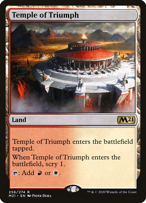 Temple of Triumph (256) (Foil) - Core Set 2021 - Game On