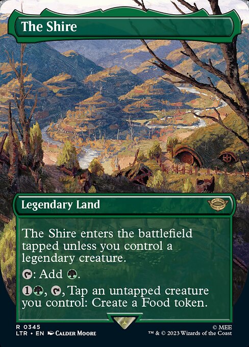 The Shire (345) - BORDERLESS - FULL ART - The Lord of the Rings: Tales of Middle-earth - Game On