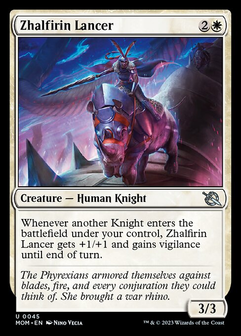 Zhalfirin Lancer (45) (Foil) - March of the Machine - Game On