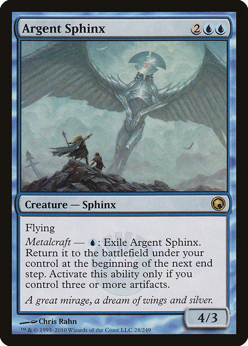 Argent Sphinx (28) (Foil) - Scars of Mirrodin - Game On