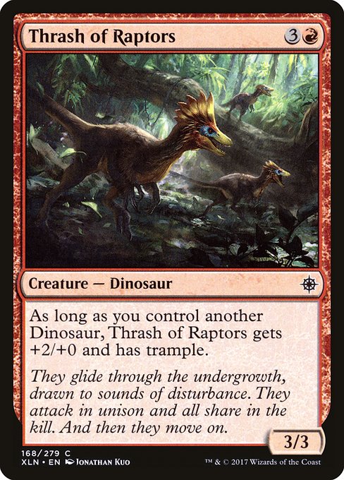 Thrash of Raptors (168) (Foil) - Ixalan - Game On