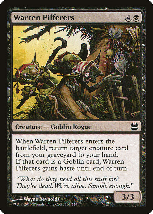 Warren Pilferers (103) (Foil) - Modern Masters - Game On