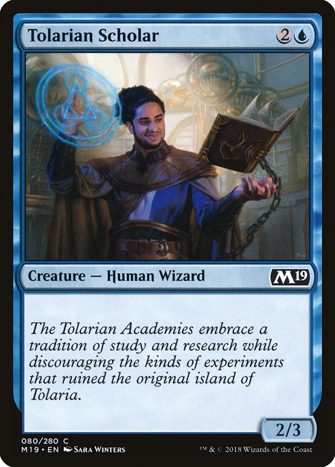 Tolarian Scholar (80) - Core Set 2019 - Game On