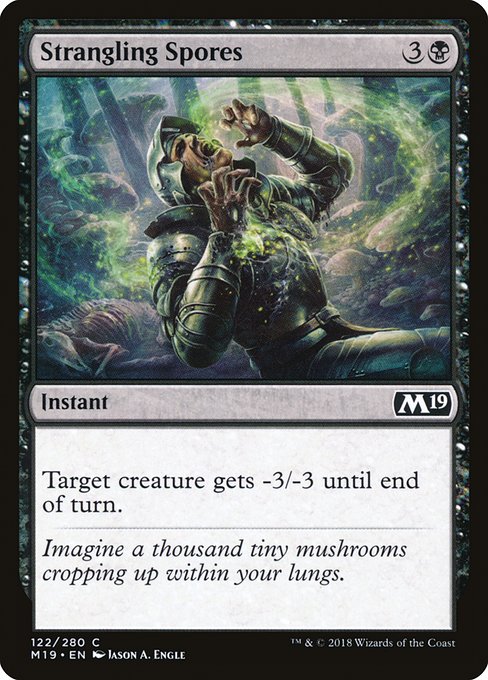 Strangling Spores (122) (Foil) - Core Set 2019 - Game On