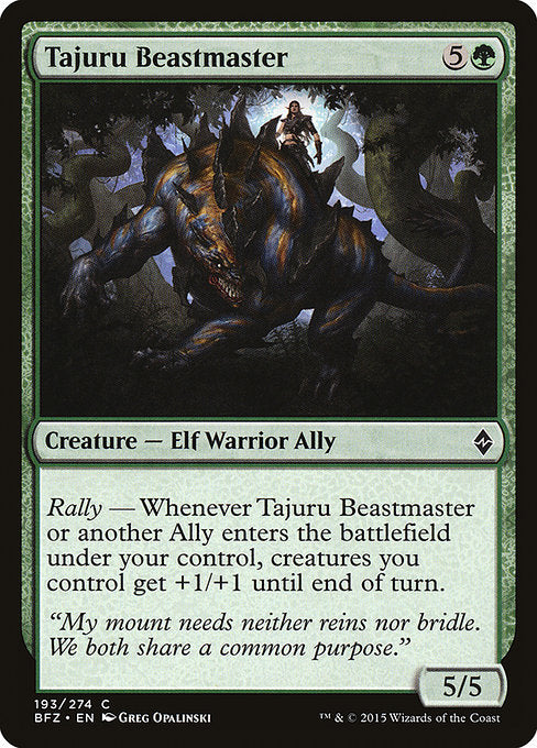 Tajuru Beastmaster (193) (Foil) - Battle for Zendikar - Game On