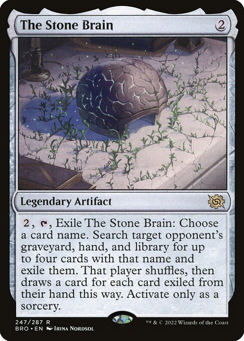 The Stone Brain (247) (Foil) - The Brothers' War - Game On