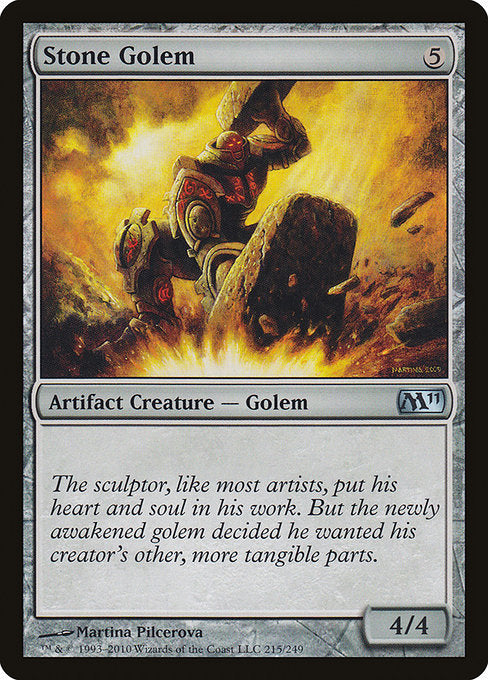 Stone Golem (215) (Foil) - Magic 2011 - Game On