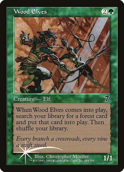 Wood Elves (284★) (Foil) - Seventh Edition - Game On