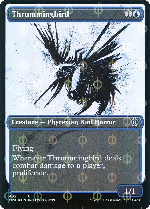 Thrummingbird (432) - SHOWCASE (Foil) - Phyrexia: All Will Be One - Game On