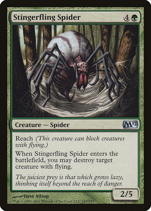 Stingerfling Spider (197) - Magic 2012 - Game On