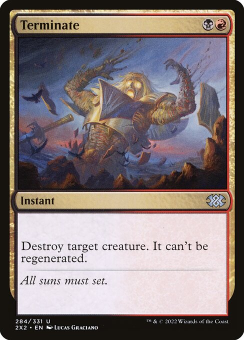 Terminate (284) (Foil) - Double Masters 2022 - Game On