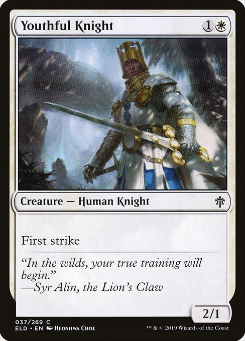 Youthful Knight (37) (Foil) - Throne of Eldraine - Game On