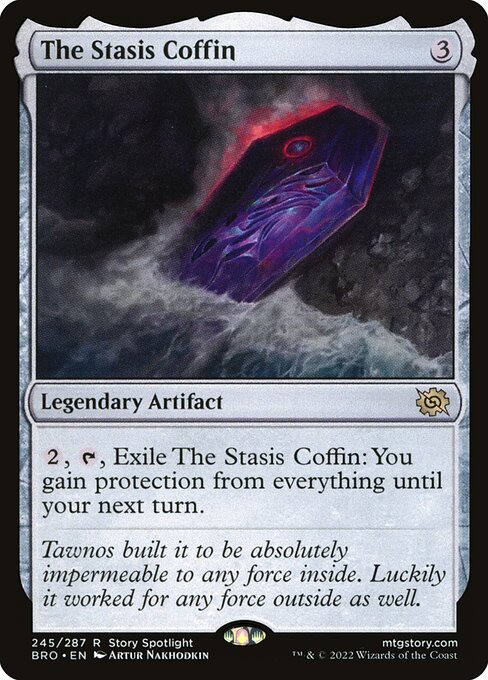 The Stasis Coffin (245) (Foil) - The Brothers' War - Game On