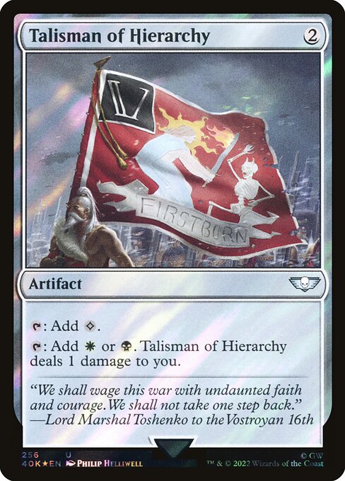 Talisman of Hierarchy (256★) (Foil) - Warhammer 40,000 Commander - Game On