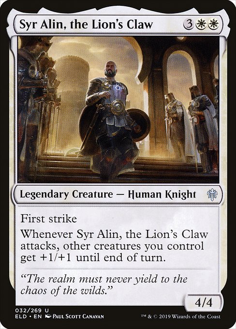 Syr Alin, the Lion's Claw (32) (Foil) - Throne of Eldraine - Game On