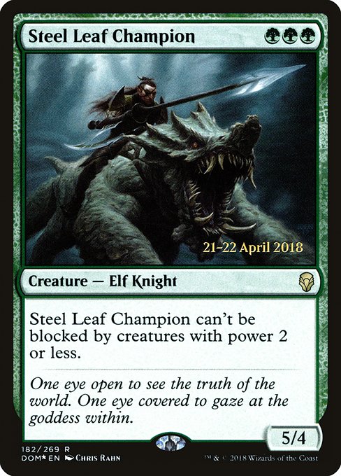 Steel Leaf Champion (182s) (Foil) - Dominaria Promos - Game On