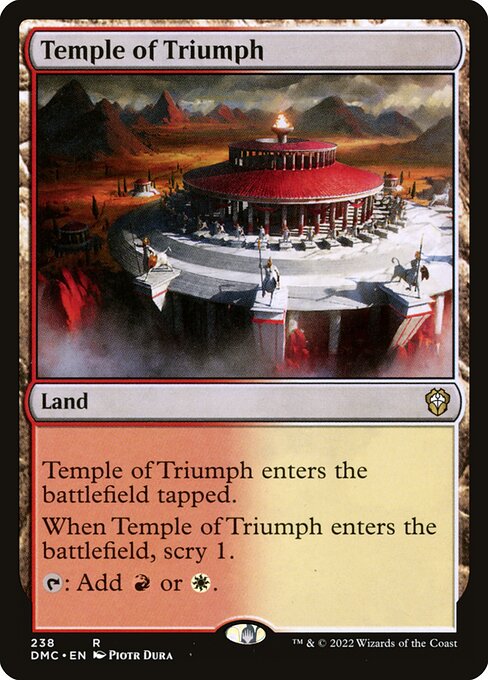 Temple of Triumph (238) - Dominaria United Commander - Game On