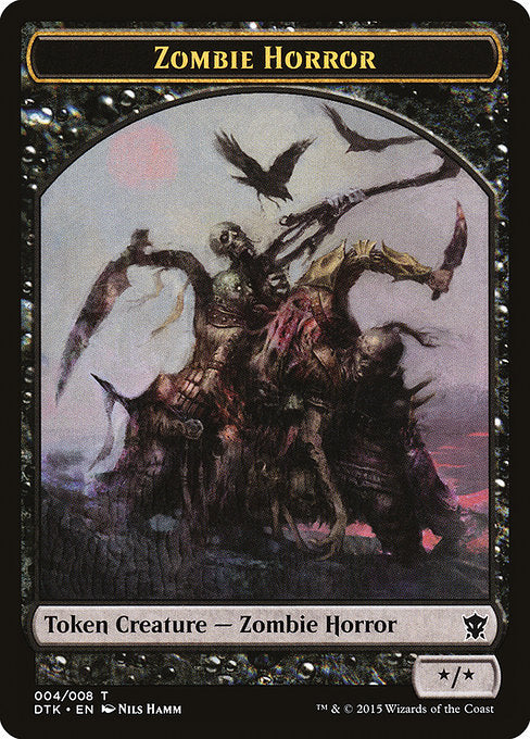 Zombie Horror (4) - Dragons of Tarkir Tokens - Game On