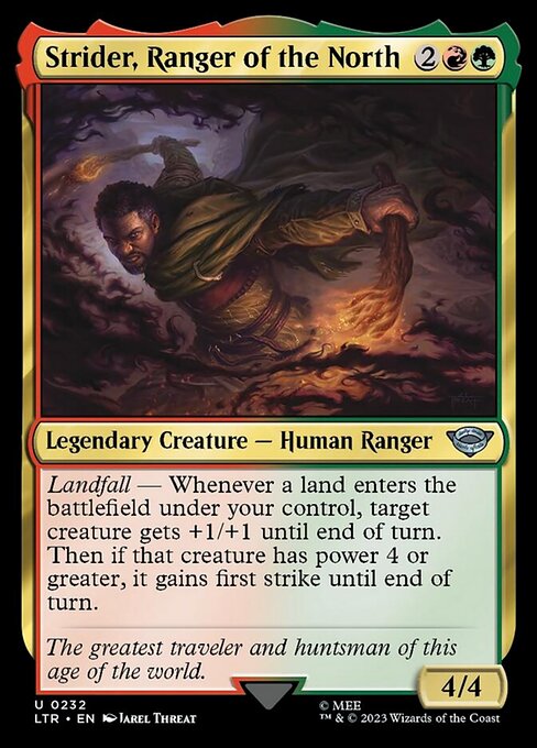 Strider, Ranger of the North (232) (Foil) - The Lord of the Rings: Tales of Middle-earth - Game On