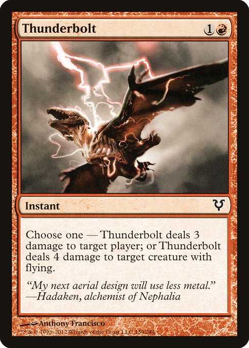 Thunderbolt (159) (Foil) - Avacyn Restored - Game On