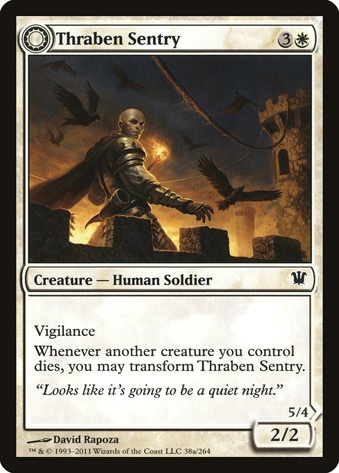 Thraben Sentry // Thraben Militia (38) (Foil) - Innistrad - Game On