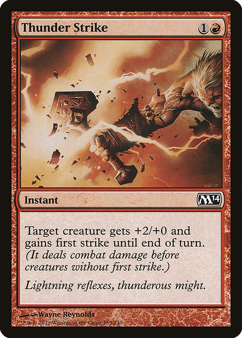 Thunder Strike (159) (Foil) - Magic 2014 - Game On