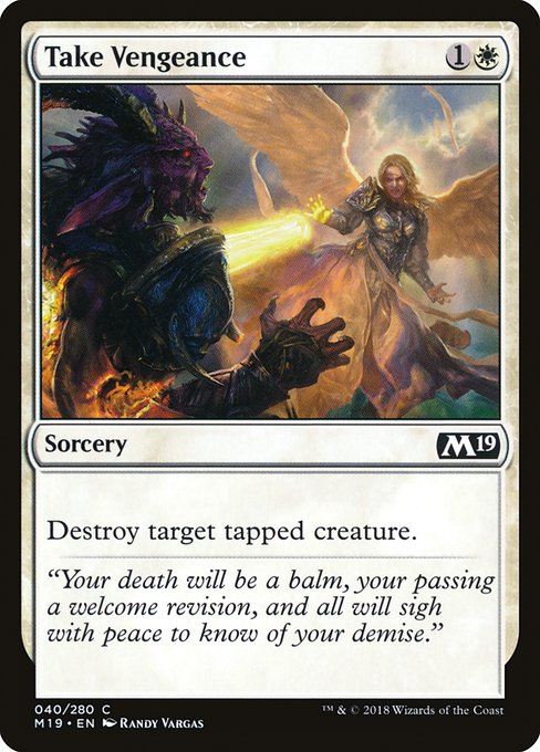 Take Vengeance (40) (Foil) - Core Set 2019 - Game On