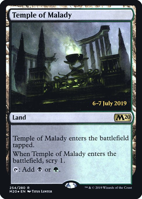 Temple of Malady (254s) () () - Core Set 2020 Promos - Game On