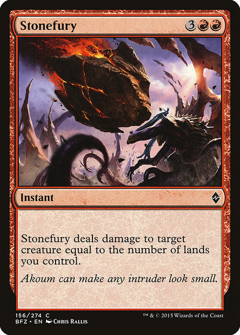 Stonefury (156) (Foil) - Battle for Zendikar - Game On