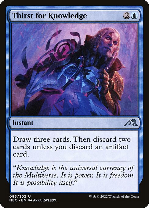 Thirst for Knowledge (85) (Foil) - Kamigawa: Neon Dynasty - Game On