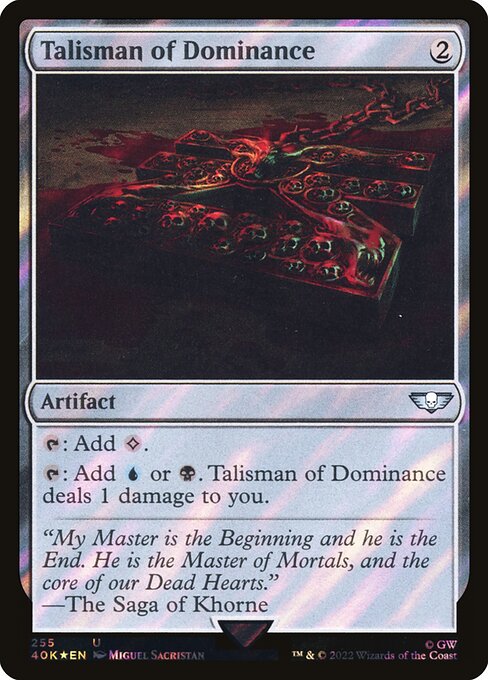 Talisman of Dominance (255★) (Foil) - Warhammer 40,000 Commander - Game On