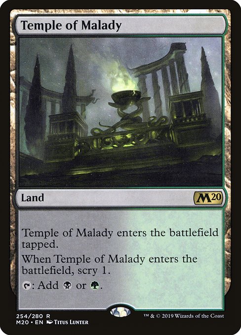 Temple of Malady (254) - Core Set 2020 - Game On