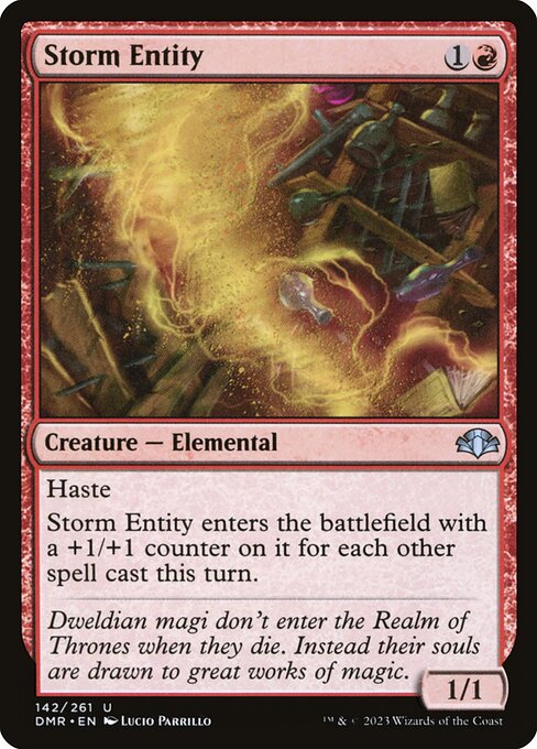 Storm Entity (142) (Foil) - Dominaria Remastered - Game On