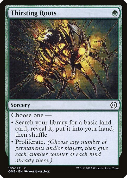 Thirsting Roots (185) (Foil) - Phyrexia: All Will Be One - Game On