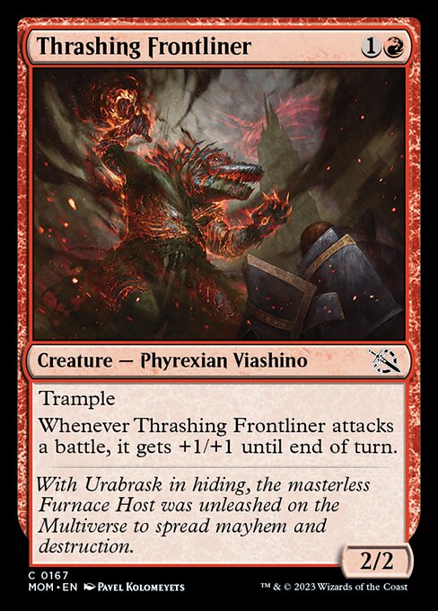 Thrashing Frontliner (167) (Foil) - March of the Machine - Game On