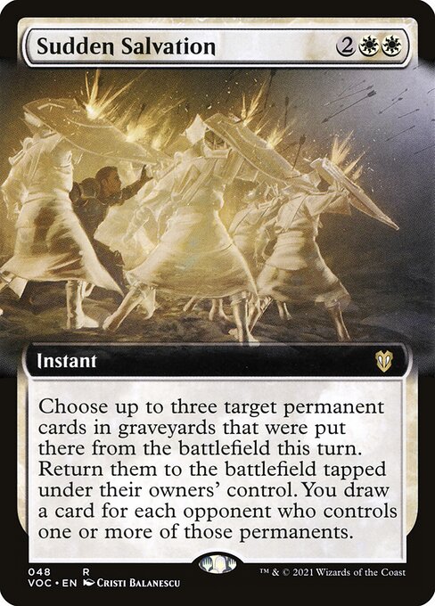 Sudden Salvation (48) - EXTENDED ART - Crimson Vow Commander - Game On