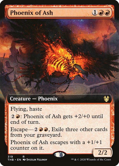 Phoenix of Ash (319) - EXTENDED ART - Theros Beyond Death - Game On